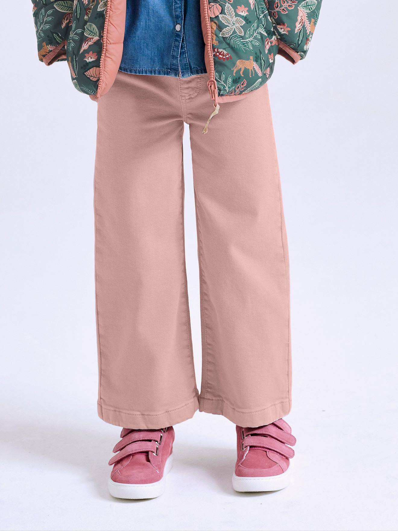 Tregging fille large mauve