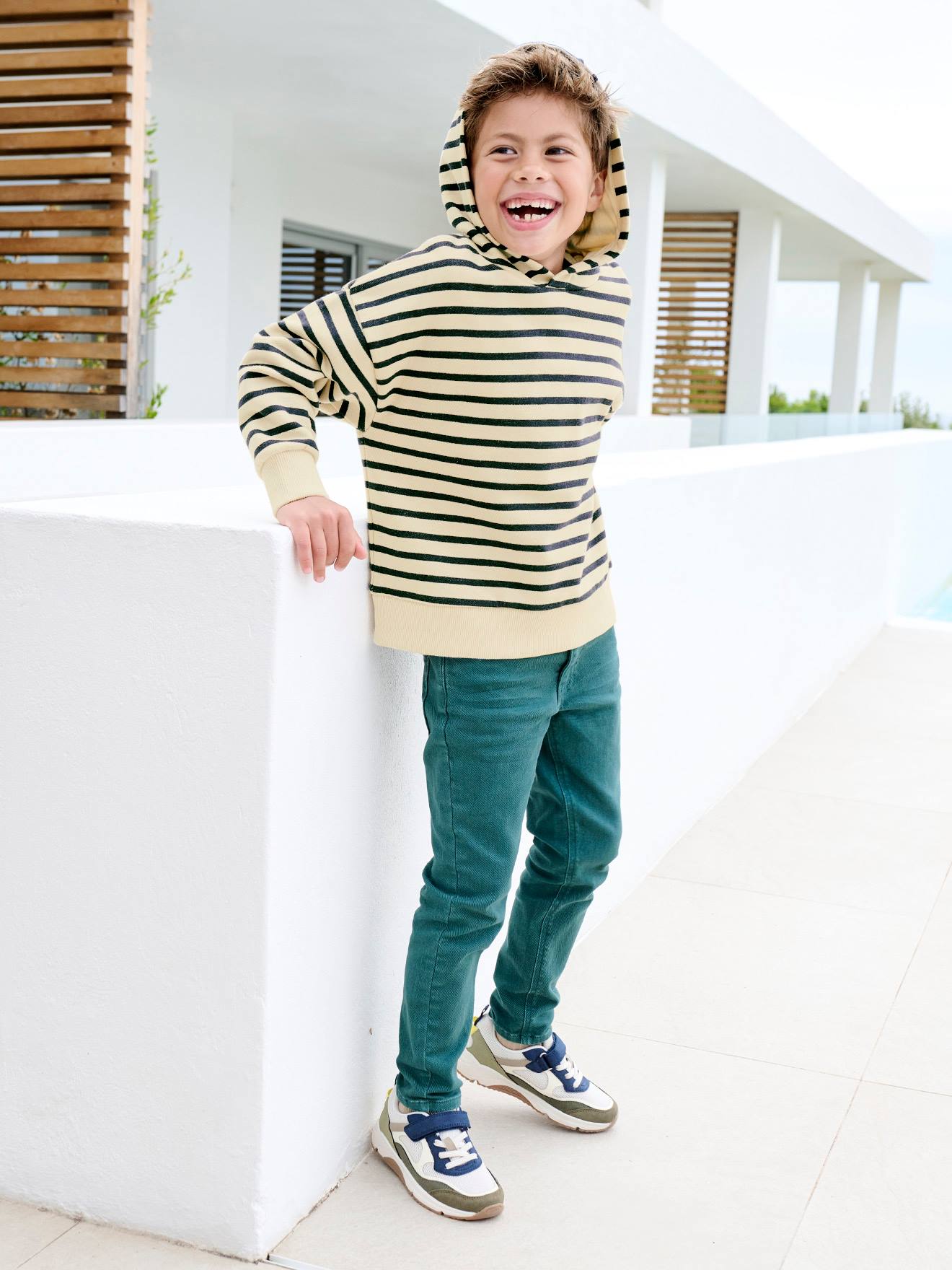 Slim couleur MorphologiK MEDIUM garçon vert émeraude