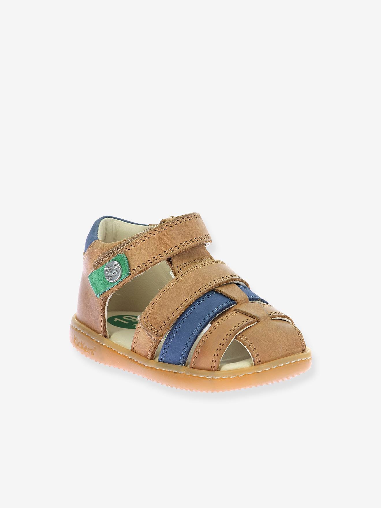 Sandales Cuir Bébé Bipod Kickers® Camel