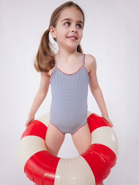 Maillot de bain 1 pièce à rayures fille  - vertbaudet enfant