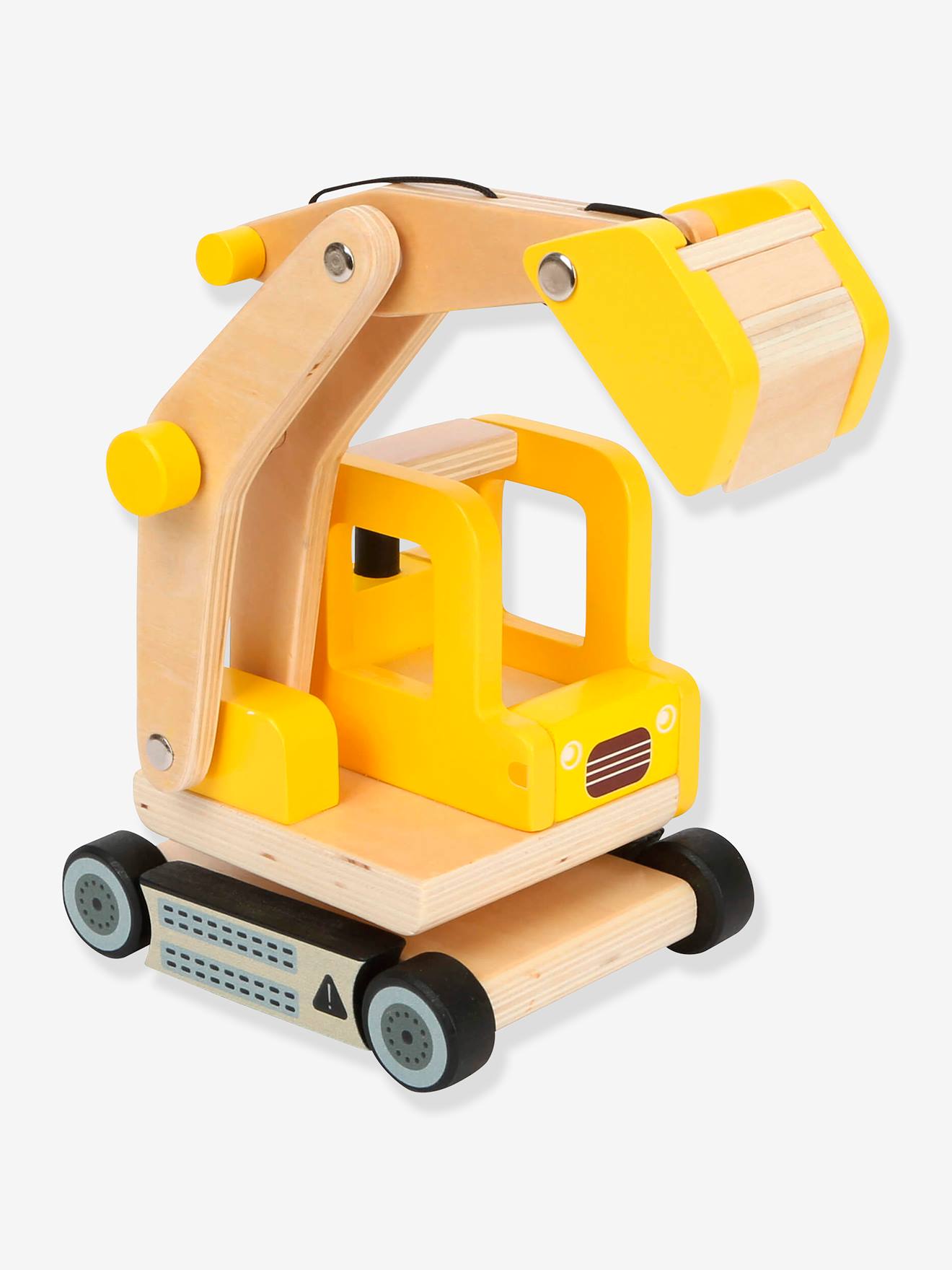 Véhicule de chantier pour enfants PELLE MÉCANIQUE en bois small foot® jaune