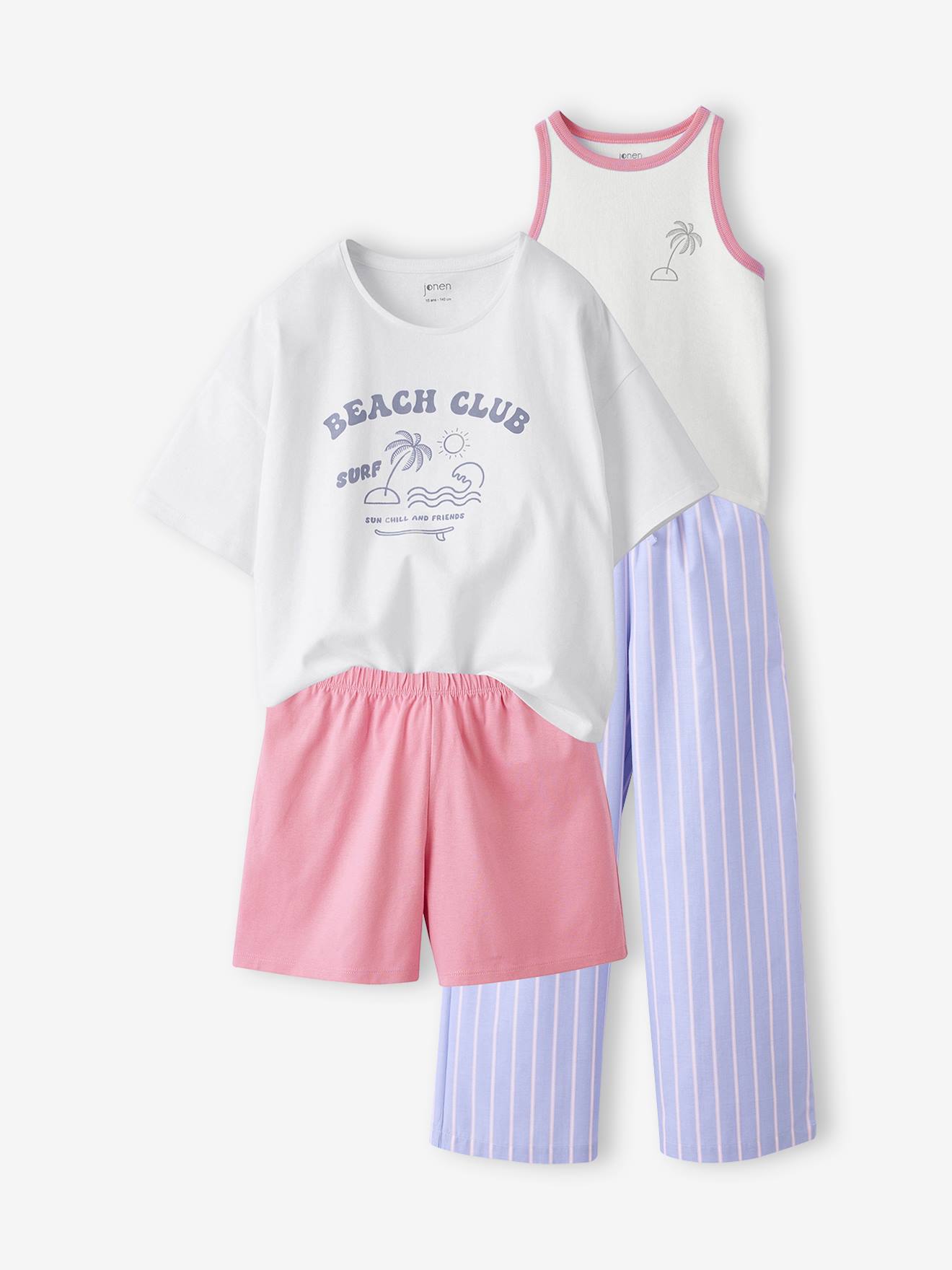 Lot de 2 pyjamas fille bleu