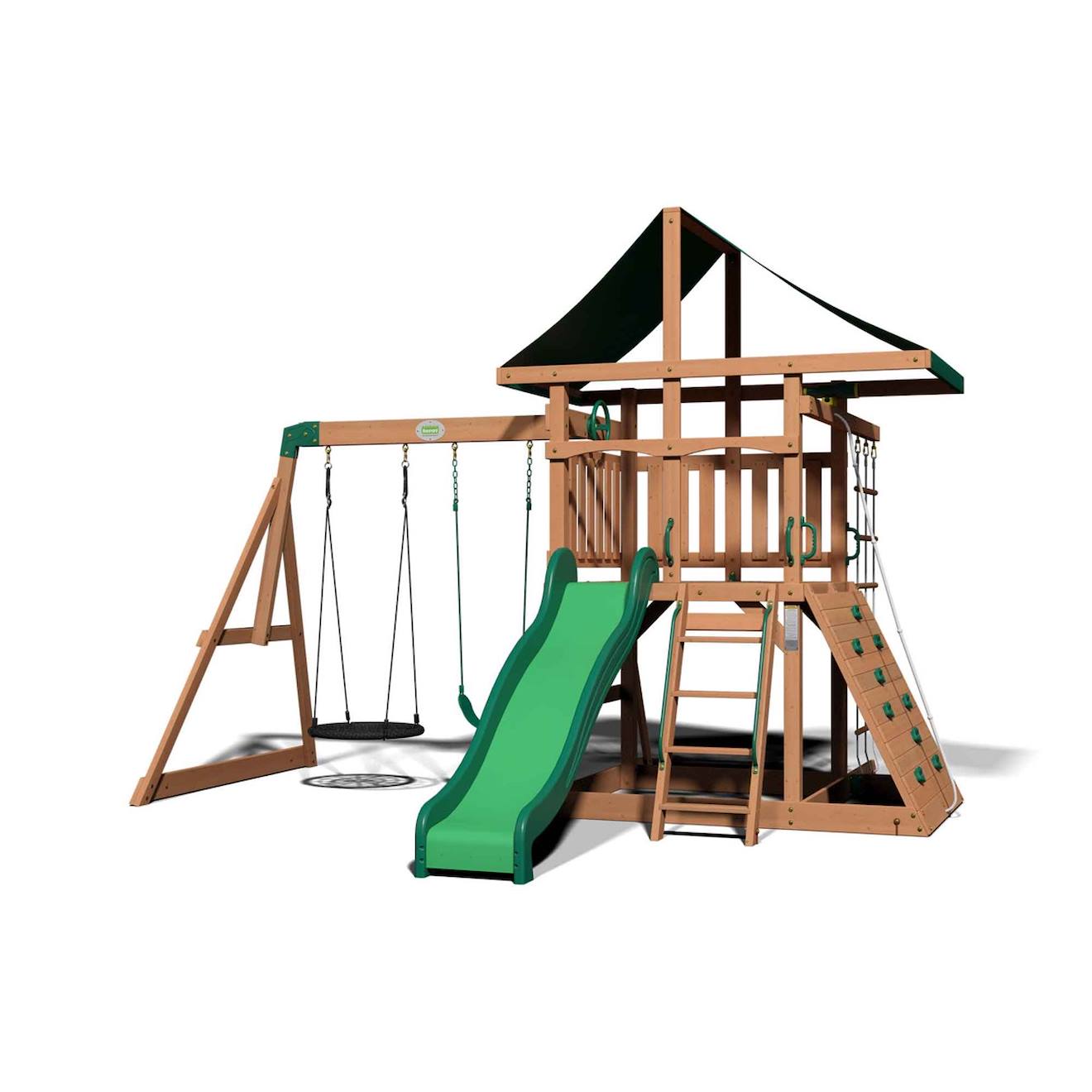 Aire De Jeux De Cèdre Pour 9 Enfants Marron