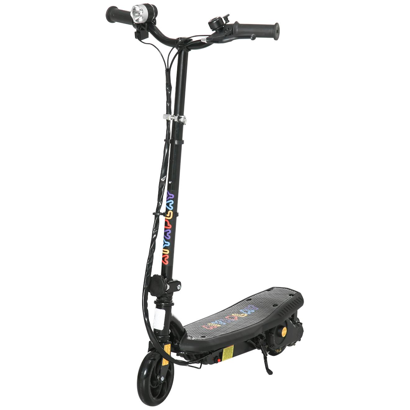 Trottinette Électrique Pliable Enfant 120w 12 Km/h Max. Hauteur Guidon Réglable Noir