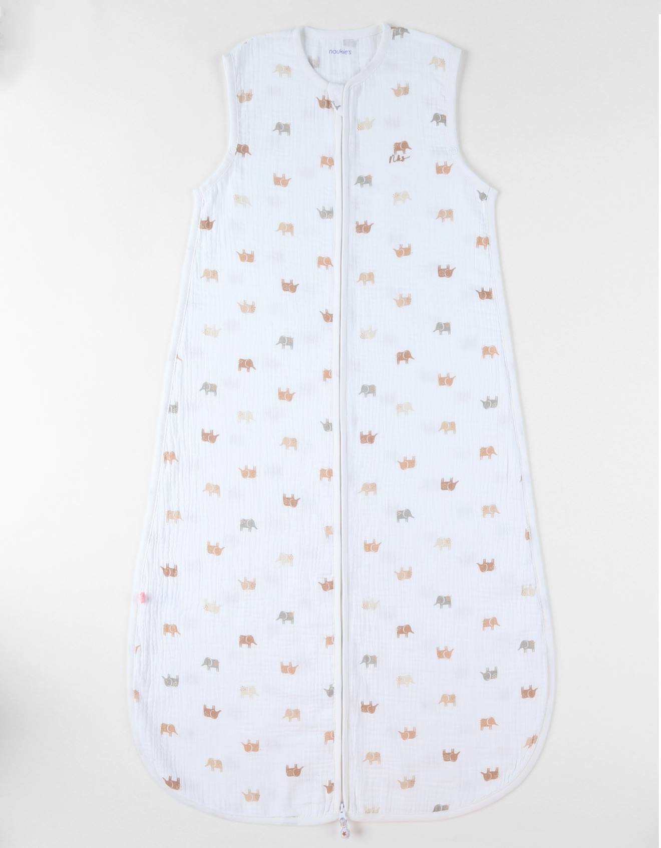 Gigoteuse En Mousseline De Coton Blanc Imprimé
