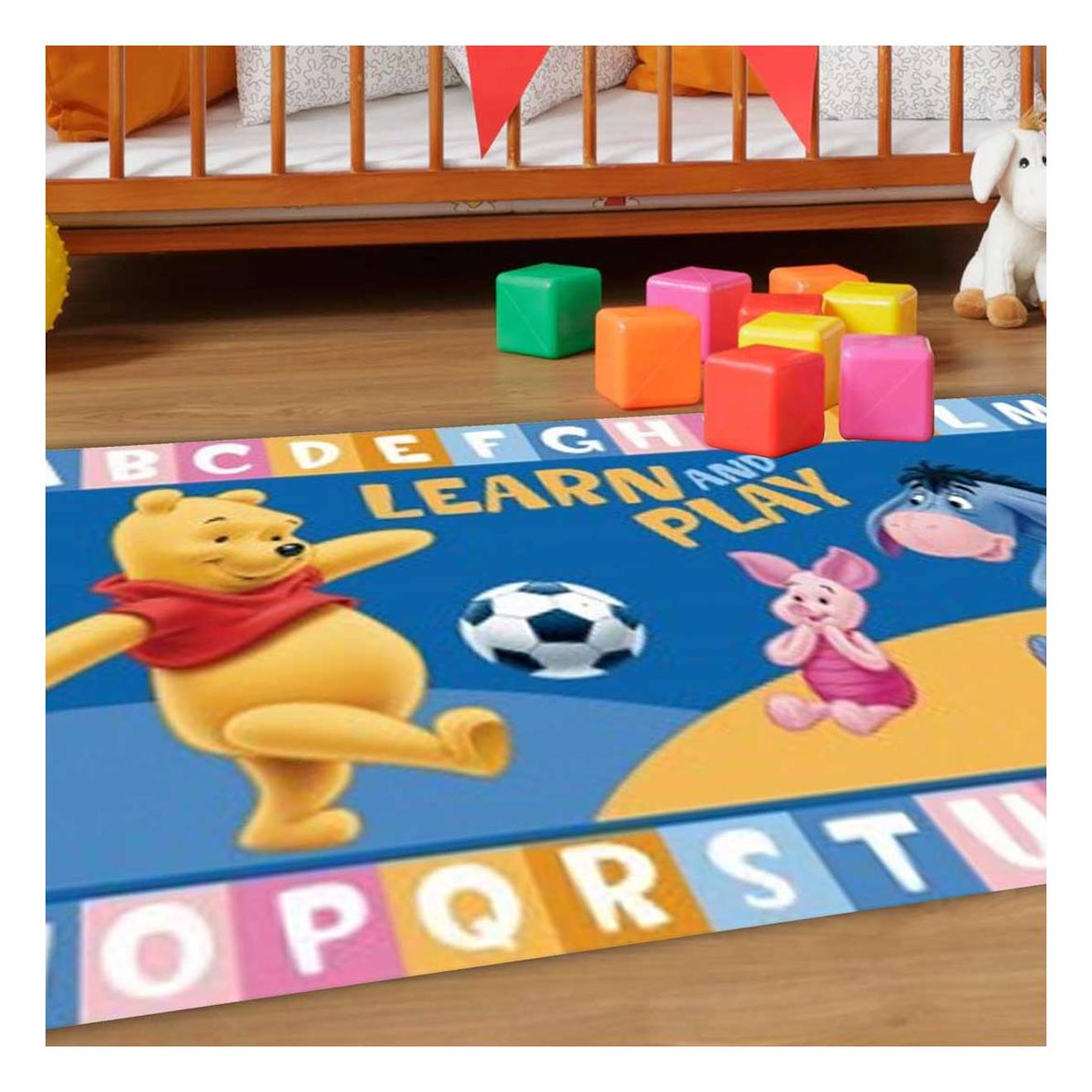 Tapis Enfant Winnie L'ourson Bleu