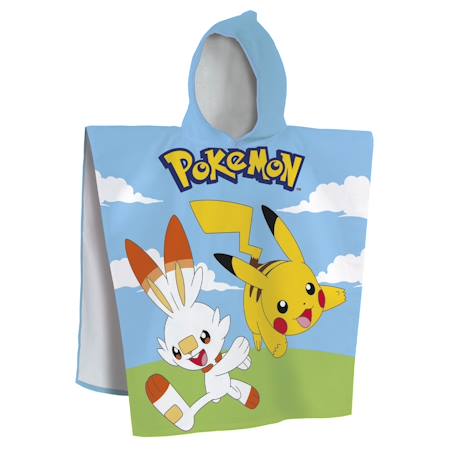 Fille-Peignoir de bain-Cape de bain imprimée 100% coton, pokemon grass