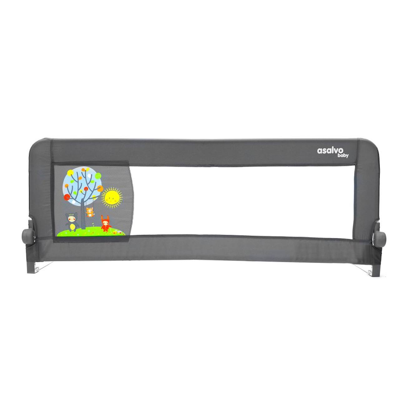 Barrière De Lit Filet 2 En 1 Animals Gris