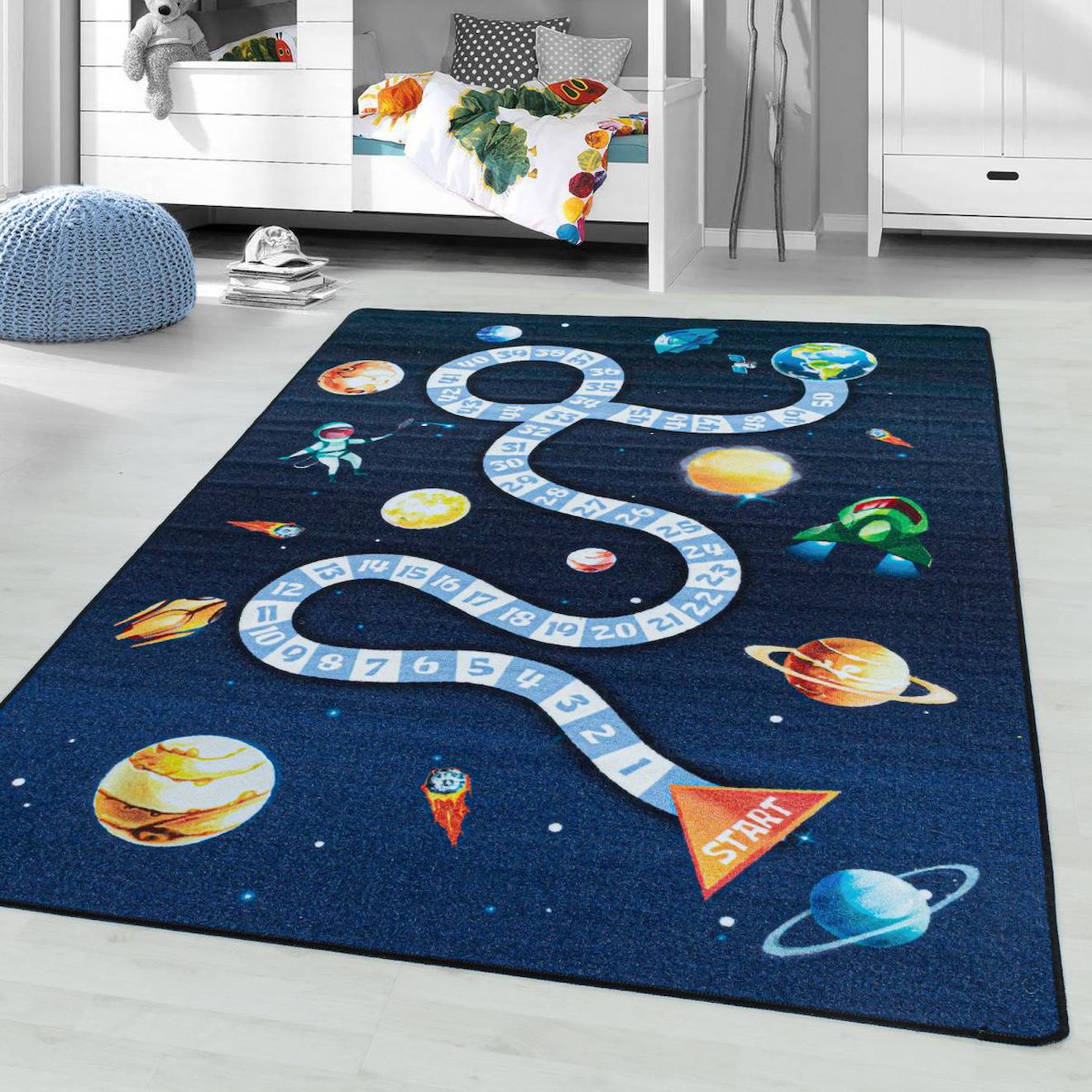 Tapis Enfant Kidatu Bleu