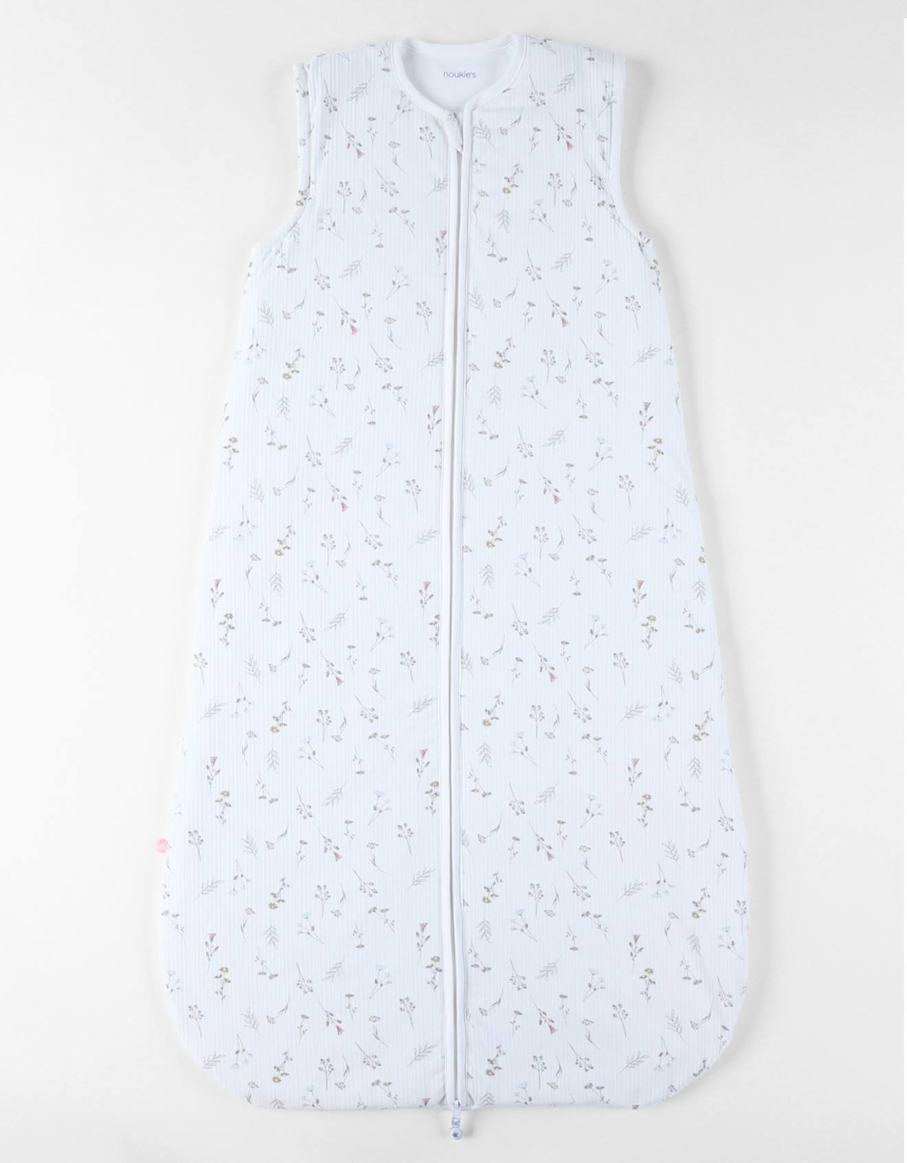 Gigoteuse Imprimé Fleurs En Jersey Pointelle Blanc