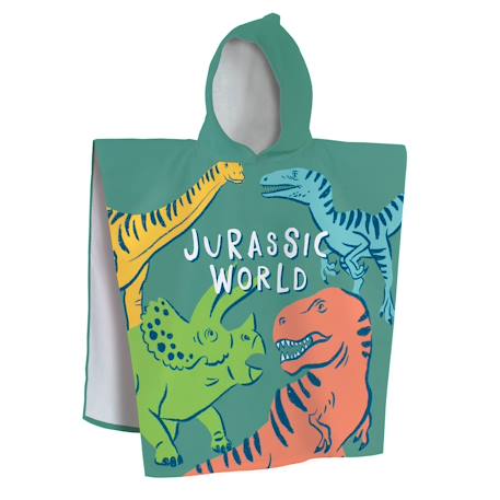 Fille-Peignoir de bain-Cape de bain imprimée 100% coton, jurassic world quatro