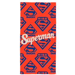 -Serviette de bain et de plage imprimée 100% coton, superman rise
