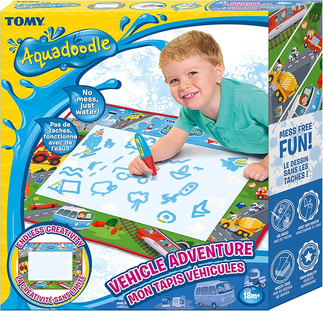 Tapis Aquadoodle Véhicules - Dessiner Sans Se Tacher ! Multicolore