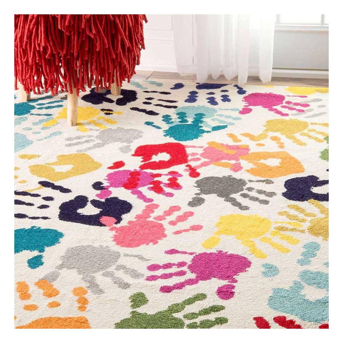 Tapis Enfant Tissé Handi Multicolore