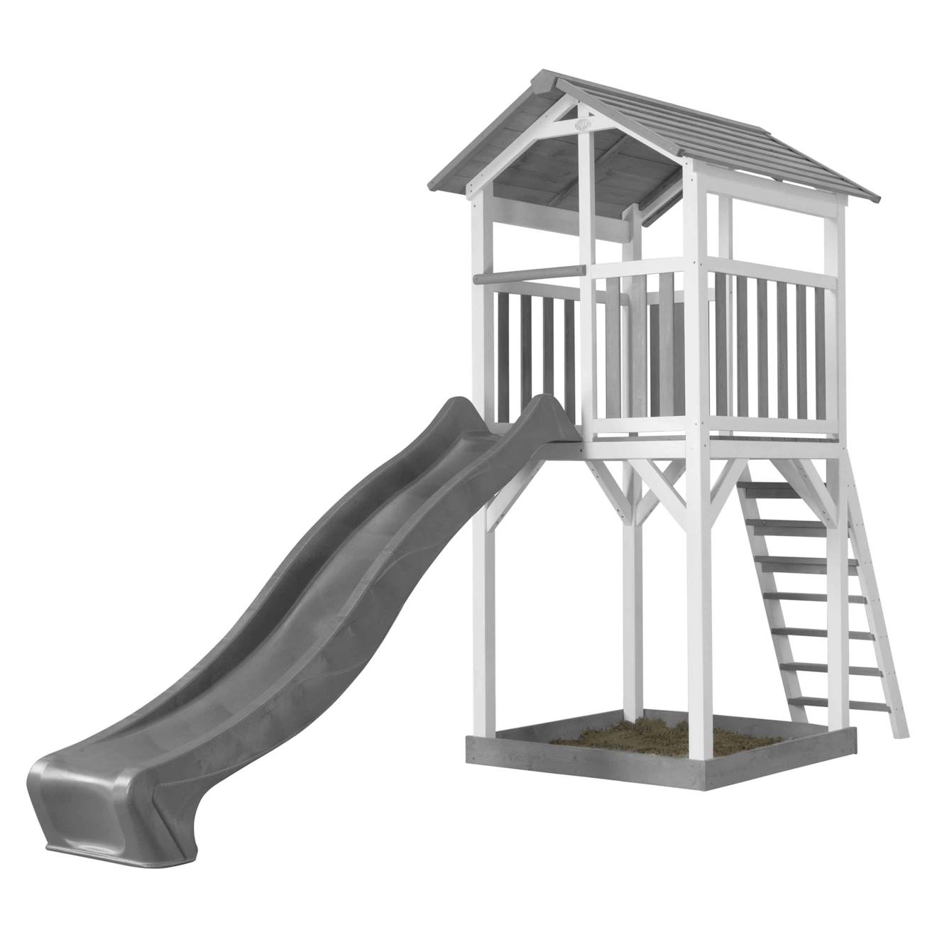 Tour De Jeu Avec Toboggan Gris