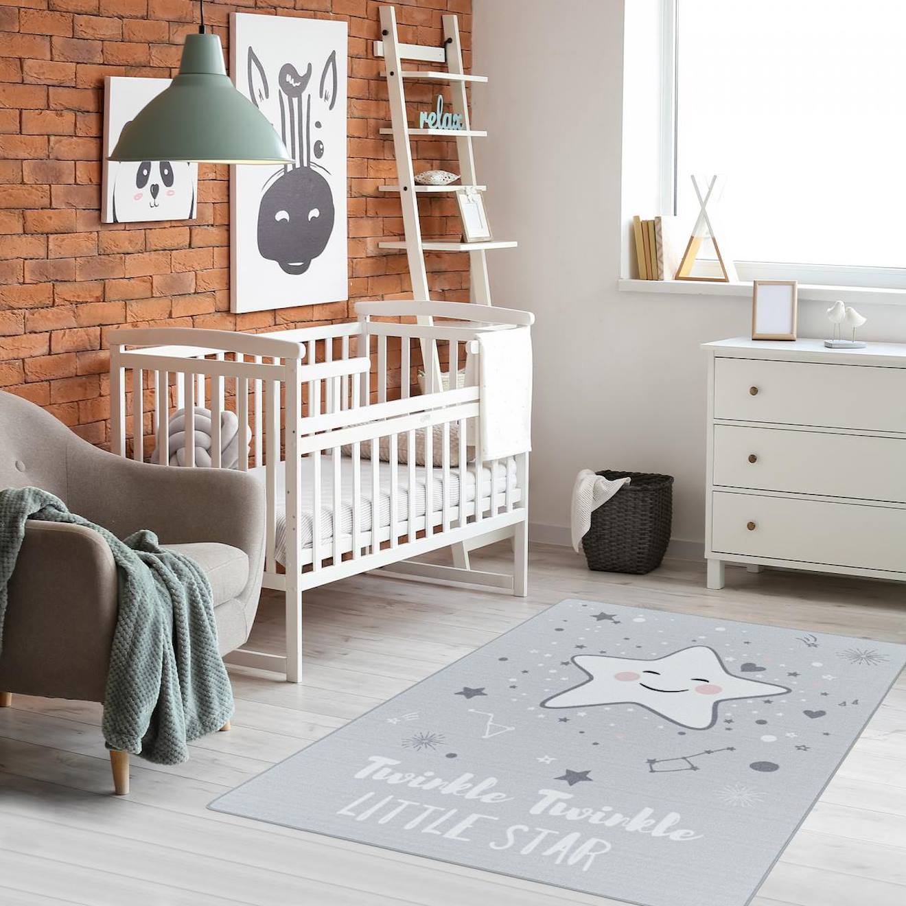 Tapis Enfant Twinkle Gris