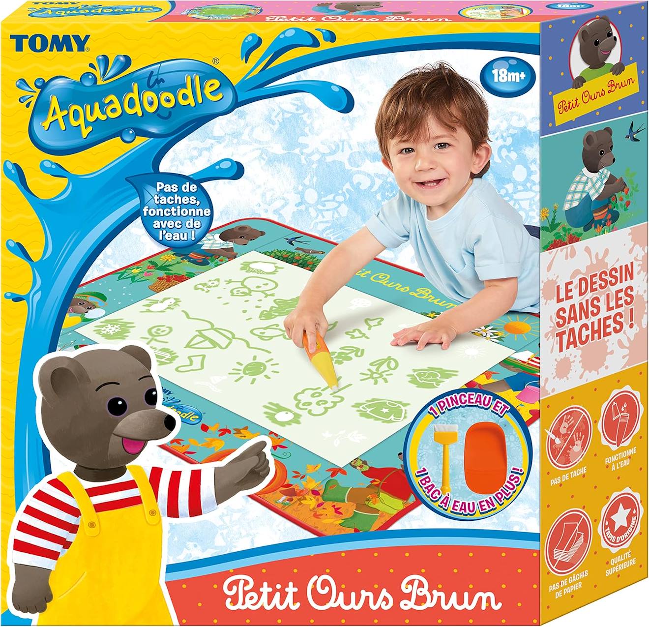 Tapis Aquadoodle Petit Ours Brun - Dessiner Sans Se Tacher Multicolore