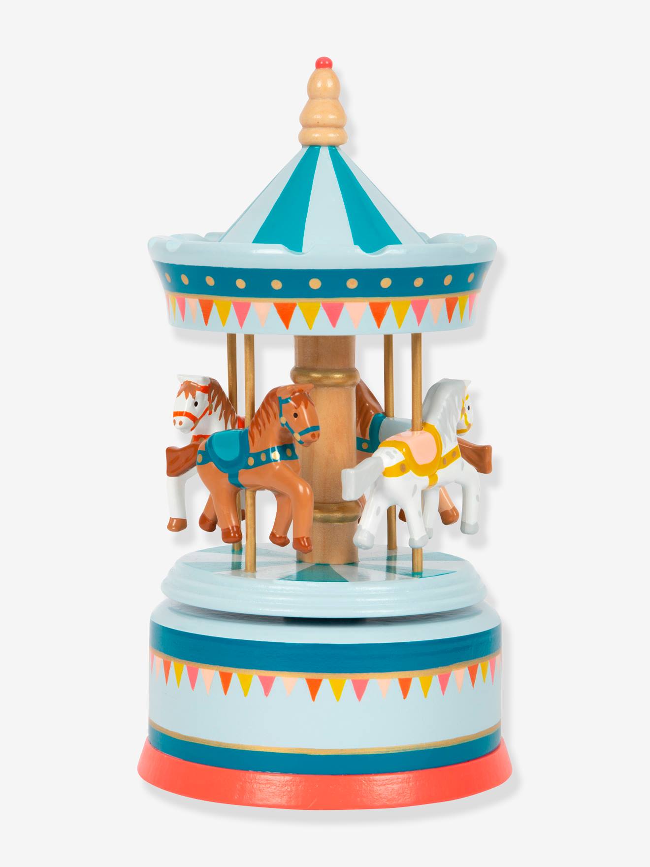 Boîte À Musique Pour Enfants Carrousel À Chevaux Small Foot En Bois Multicolore