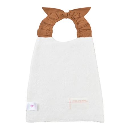 Bavoir élastiqué coton bio Bleu+Caramel+Ecru+Fleurs beiges+Vichy beige+Vichy vert 7 - vertbaudet enfant 