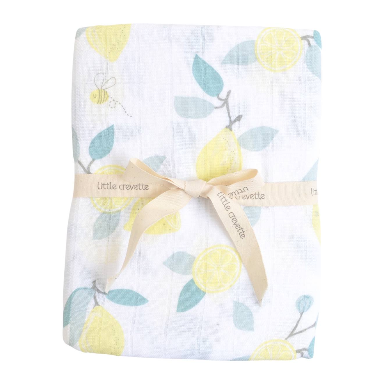 Maxi Lange Gaze De Coton Bio Citrons