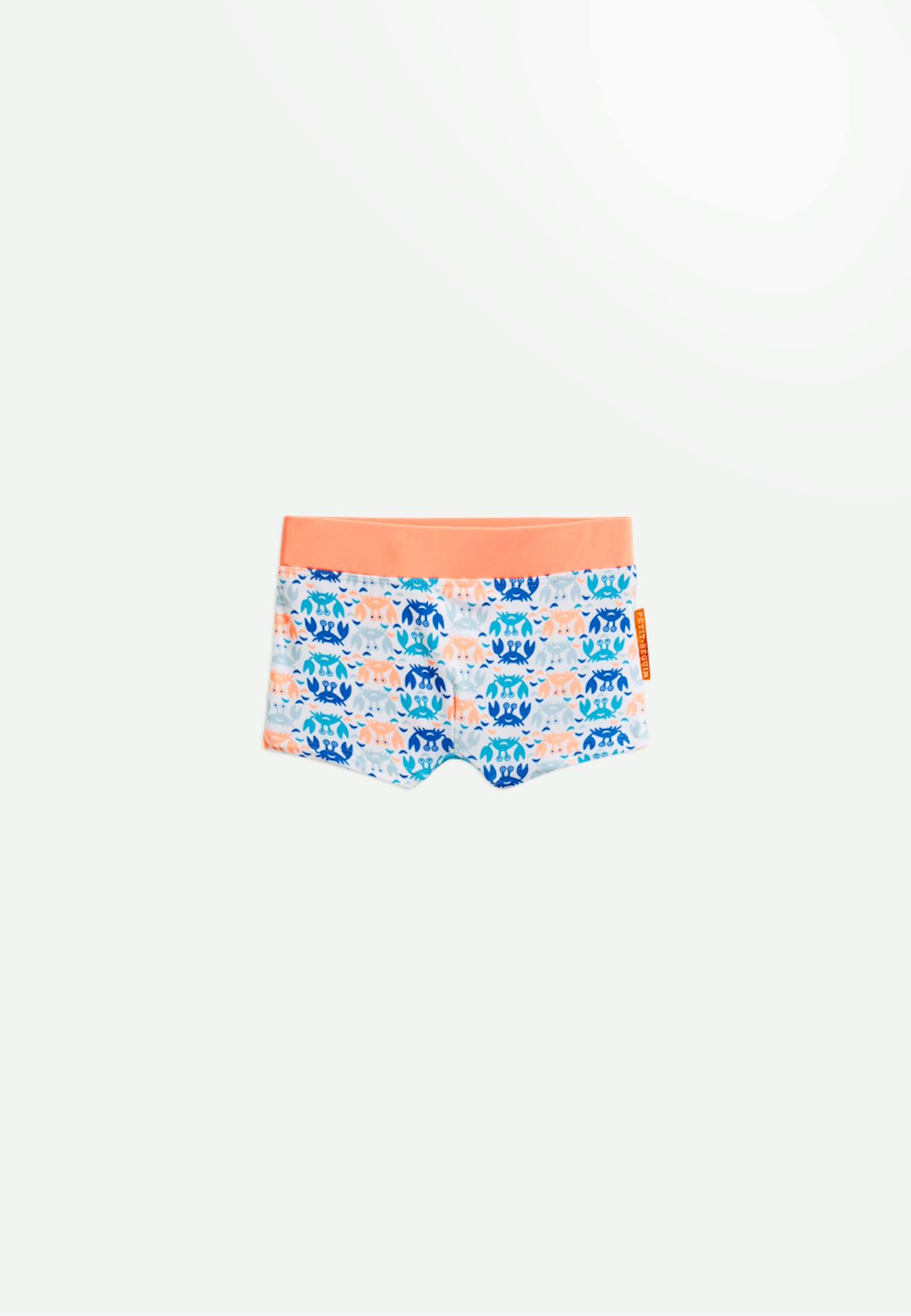 Boxer De Bain Enfant Clap Clap Blanc