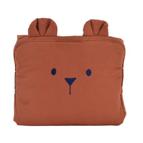 Little Crevette - Tapis À Langer De Voyage Coton Bio Ourson Tonka