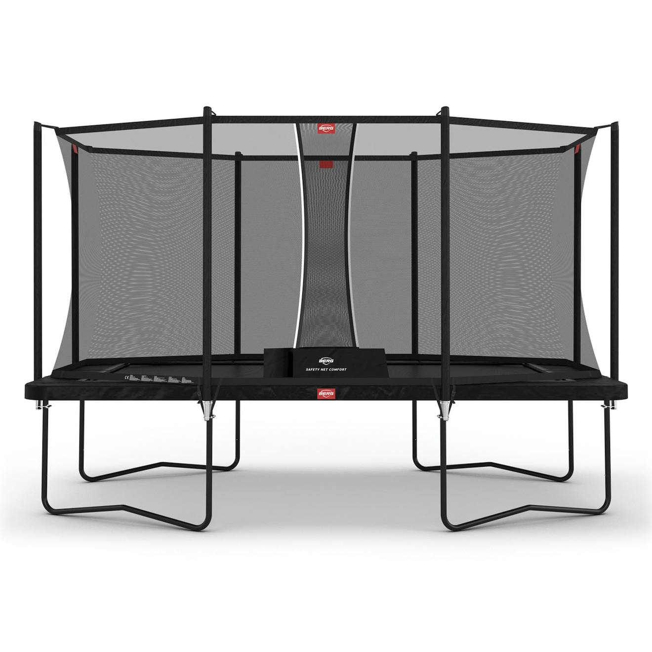 Trampoline Rectangulaire Sur Pied Favorit Ultim 410 Cm + Filet De Sécurité Noir