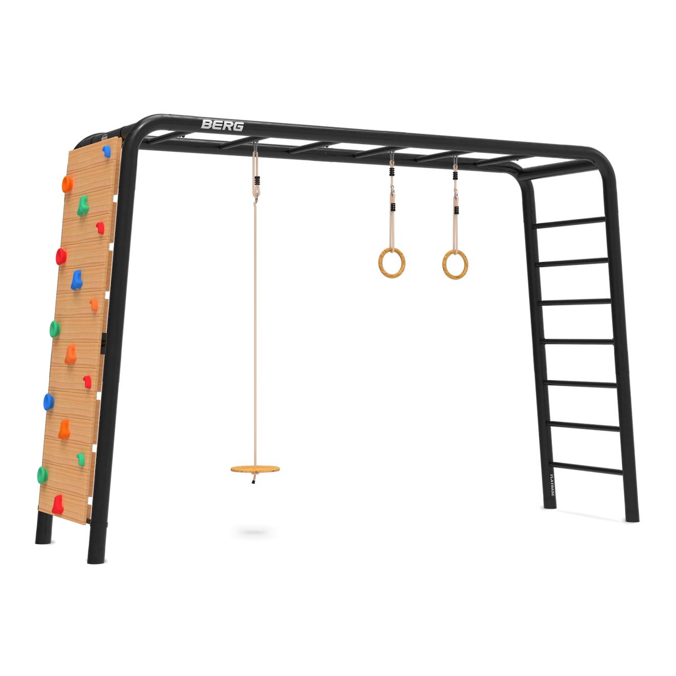 Berg Playbase Large Tl (siège Discque+anneaux+mur D'escalade) Noir