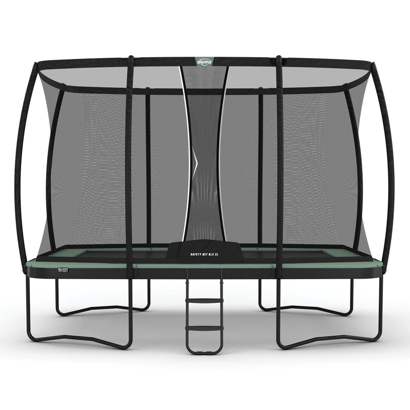 Trampoline Ecologique Sur Pied Champion Eco 410 + Filet De Sécurité Vert