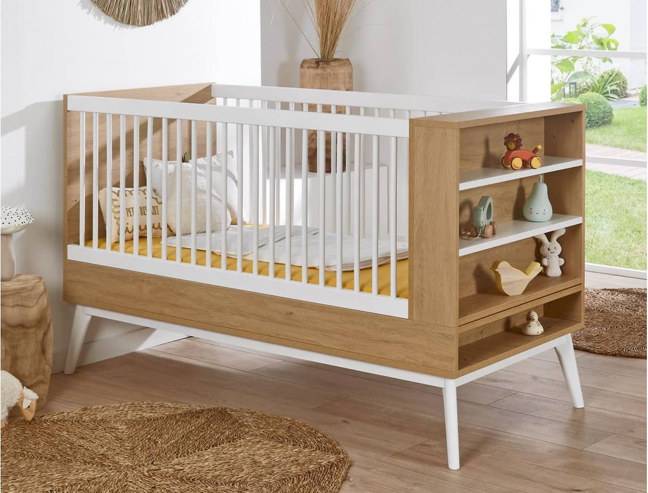 Lit Bébé Évolutif Vintage Octave Chêne