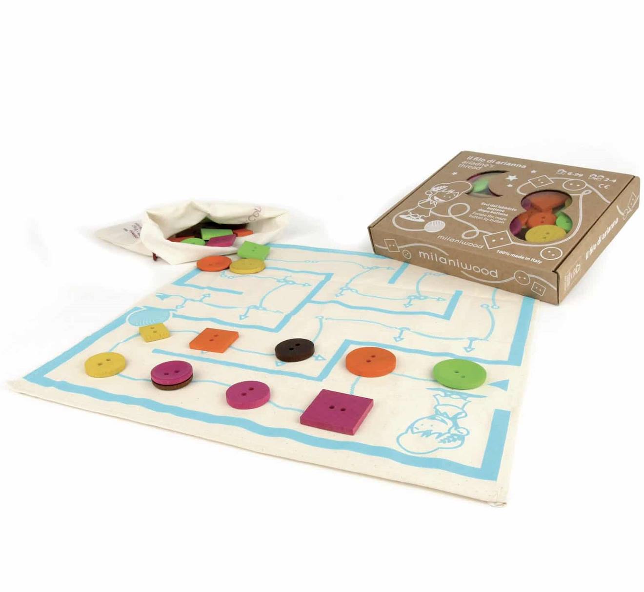 Jeu En Bois Le Fil D'ariane Beige