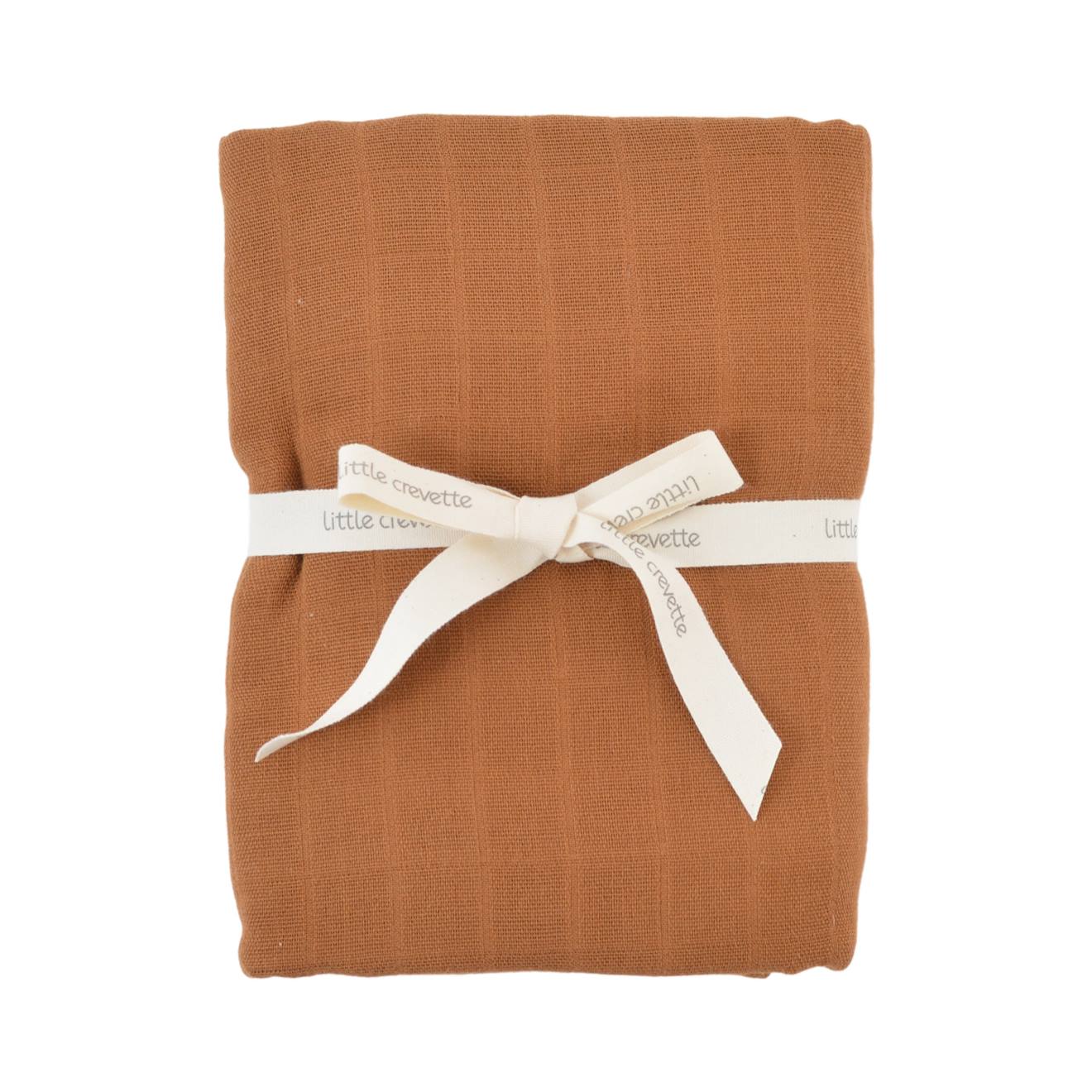 Maxi Lange Gaze De Coton Bio Arc-en-ciel Caramel
