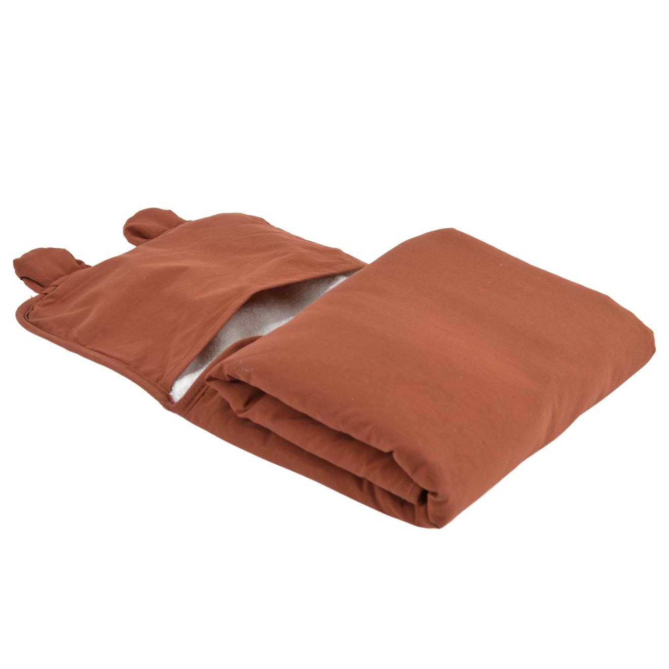 Tapis À Langer De Voyage Coton Bio Ourson Tonka (Little Crevette) - Image 1