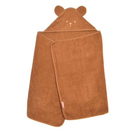 Cape de bain coton bio ourson  - vertbaudet enfant