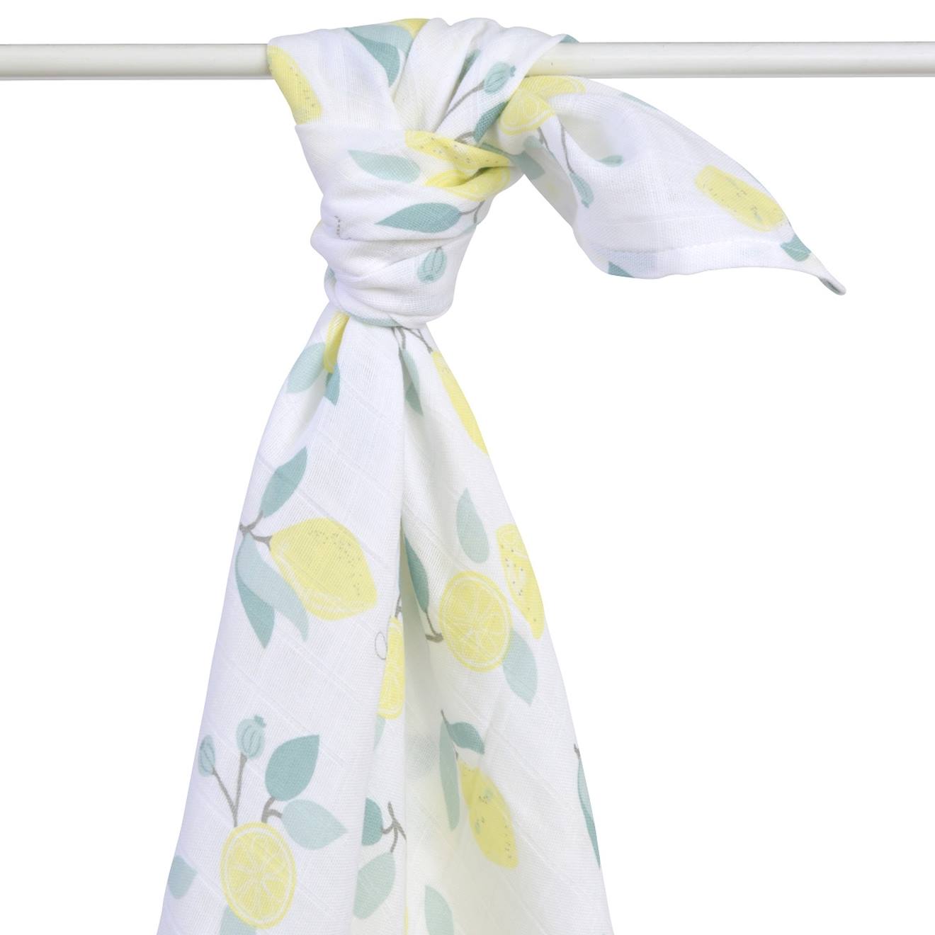 Maxi Lange Gaze De Coton Bio Citrons (Little Crevette) - Image 2