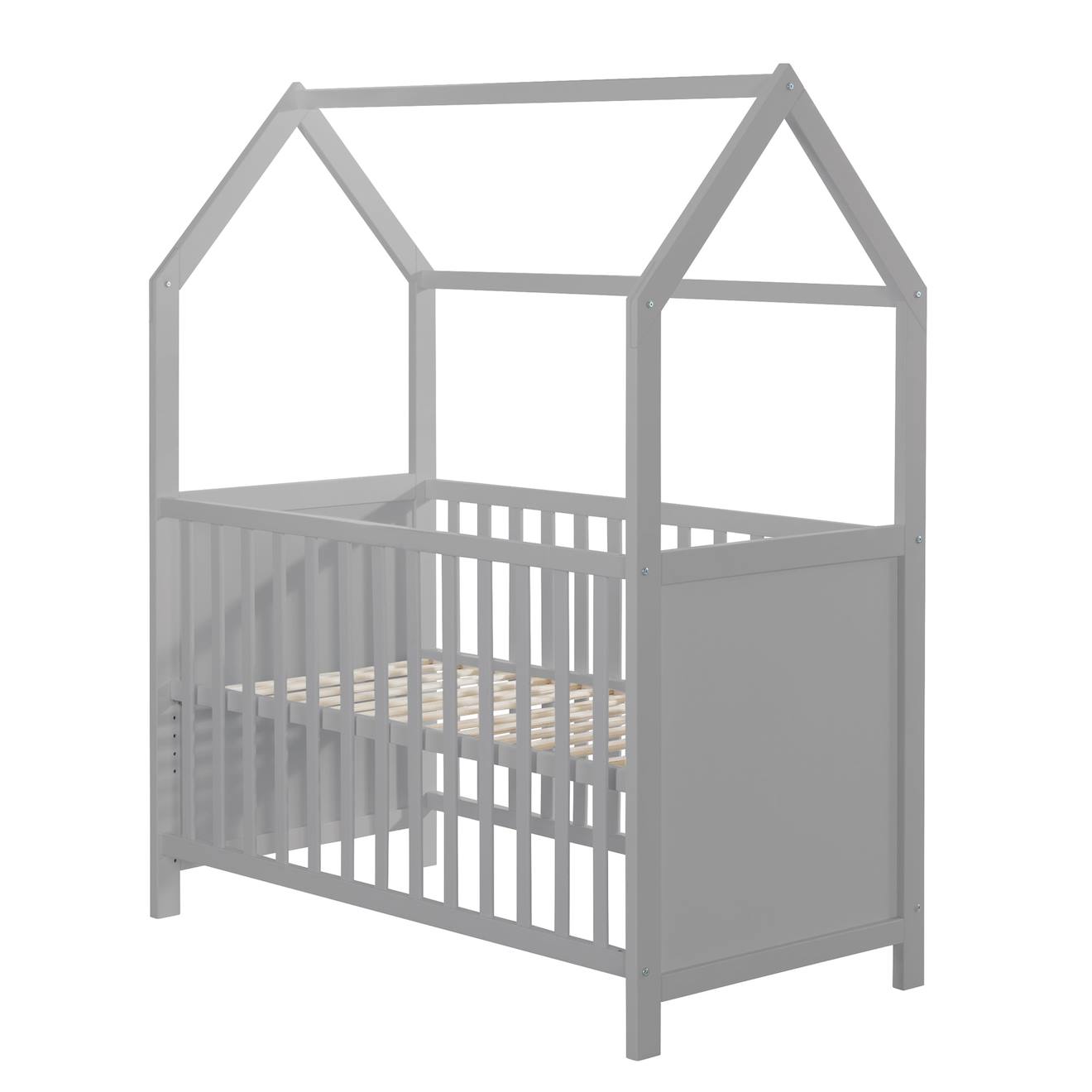 Roba - Lit Bébé Cabane En Bois Fsc® - Lit Cododo Convertible En Canapé Taupe - Gris