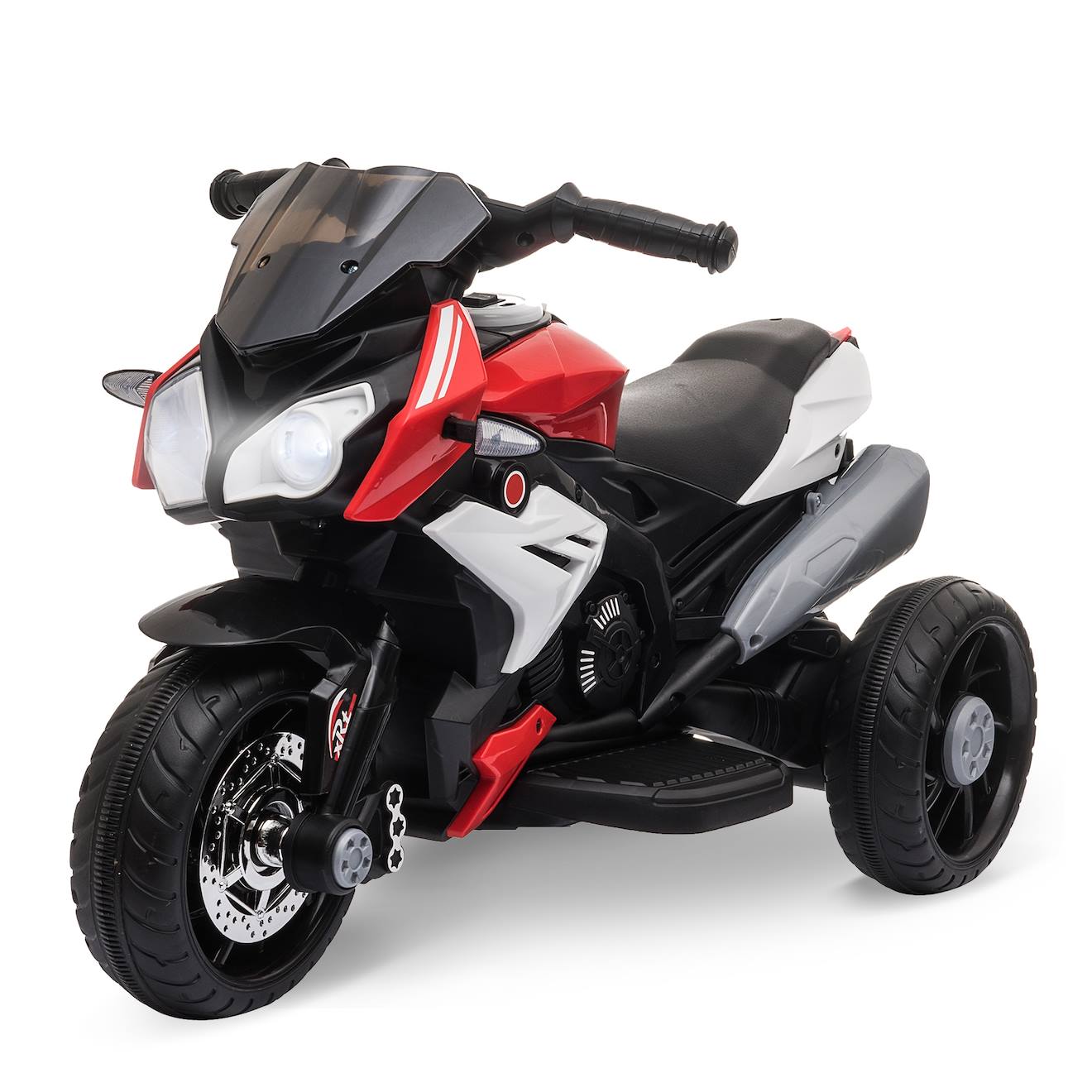 Moto Électrique Enfant 3 Roues 6v 3km/h Max. Effets Lumineux Sonores Rouge