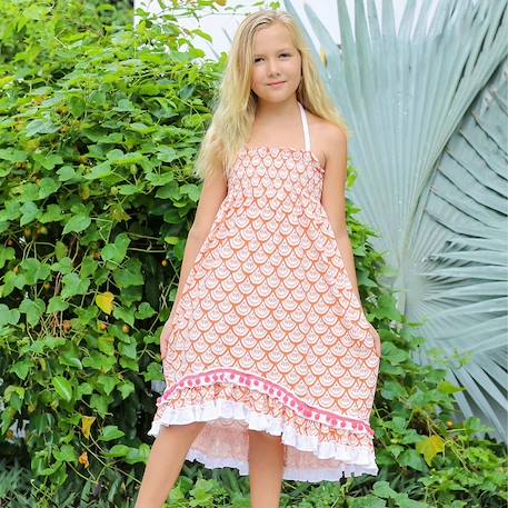 Robe de plage longue   2-en-1  jersey  et   ibiza  - vertbaudet enfant