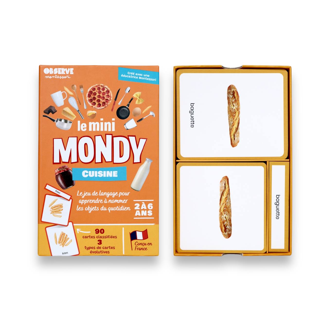 Mini-mondy - 90 Cartes Maison - Langage Cuisine (Observe Montessori) - Image 1