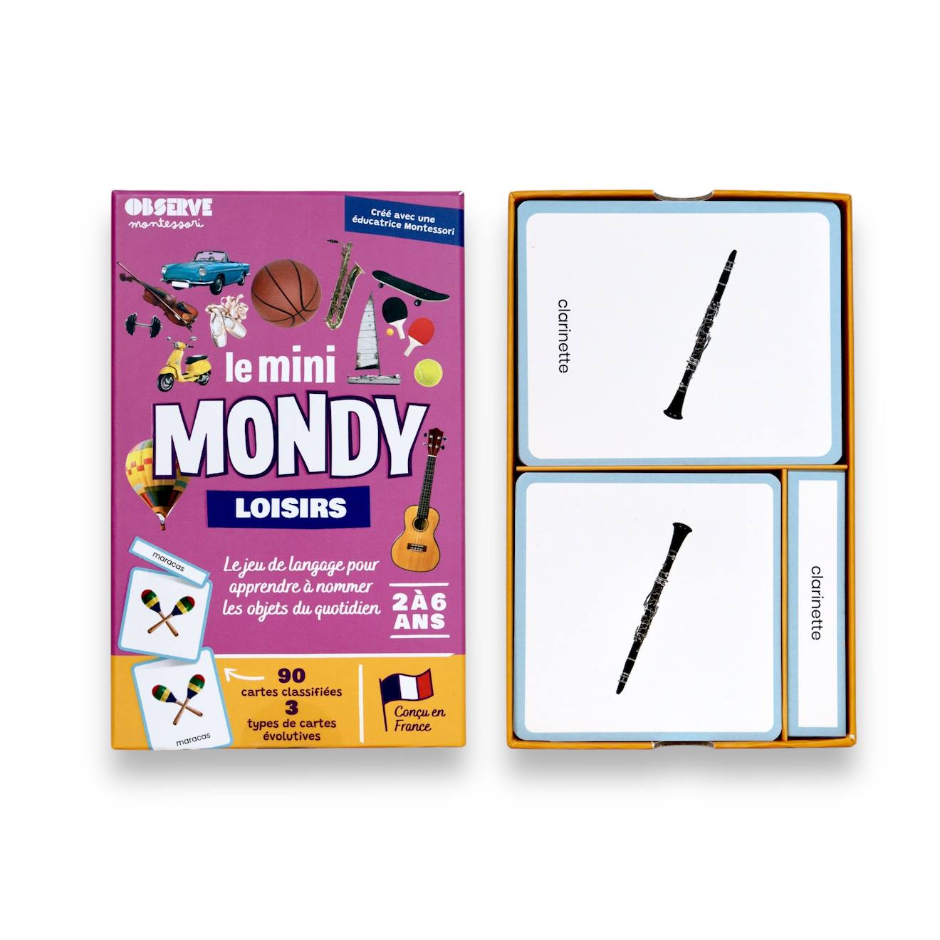 Mini-mondy - 90 Cartes Maison - Langage Loisirs (Observe Montessori) - Image 1