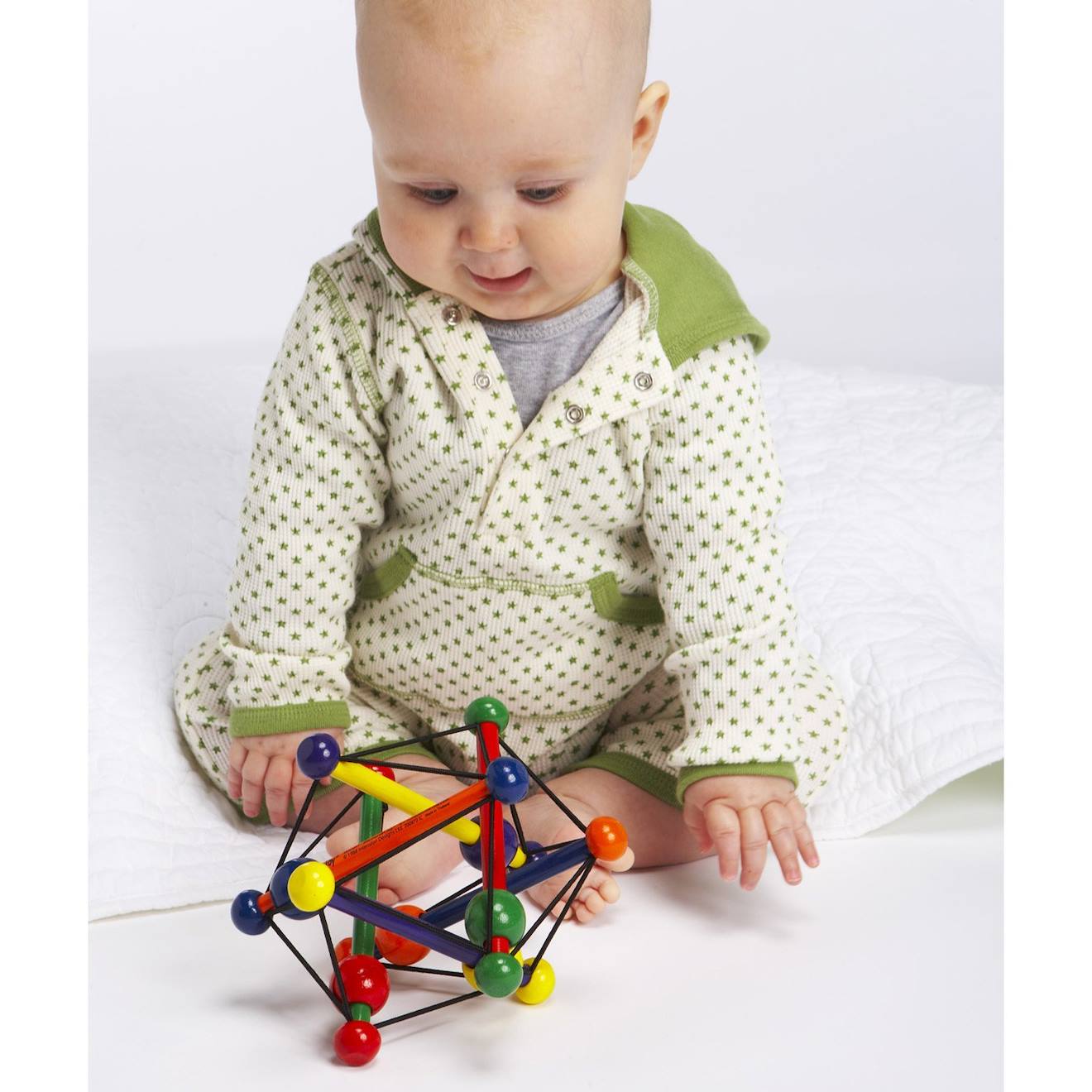 Hochet Skwish Bleu (Manhattan Toy) - Image 2