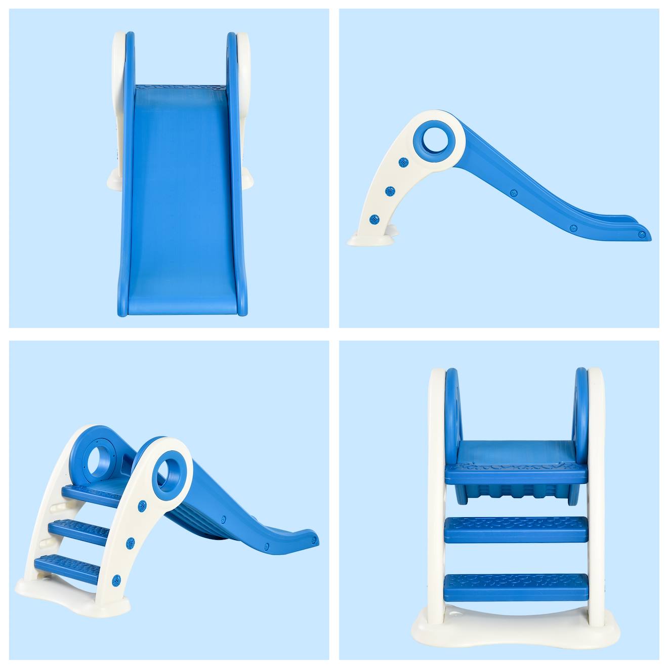 Toboggan Enfant Pliable 3 à 6 Ans Usage intérieur extérieur dim. 120L x 50l x 56H cm HDPE Rouge