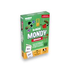 Jouet-Jeux éducatifs-Lire, écrire, compter et heure-Mini-mondy - 90 cartes maison - langage