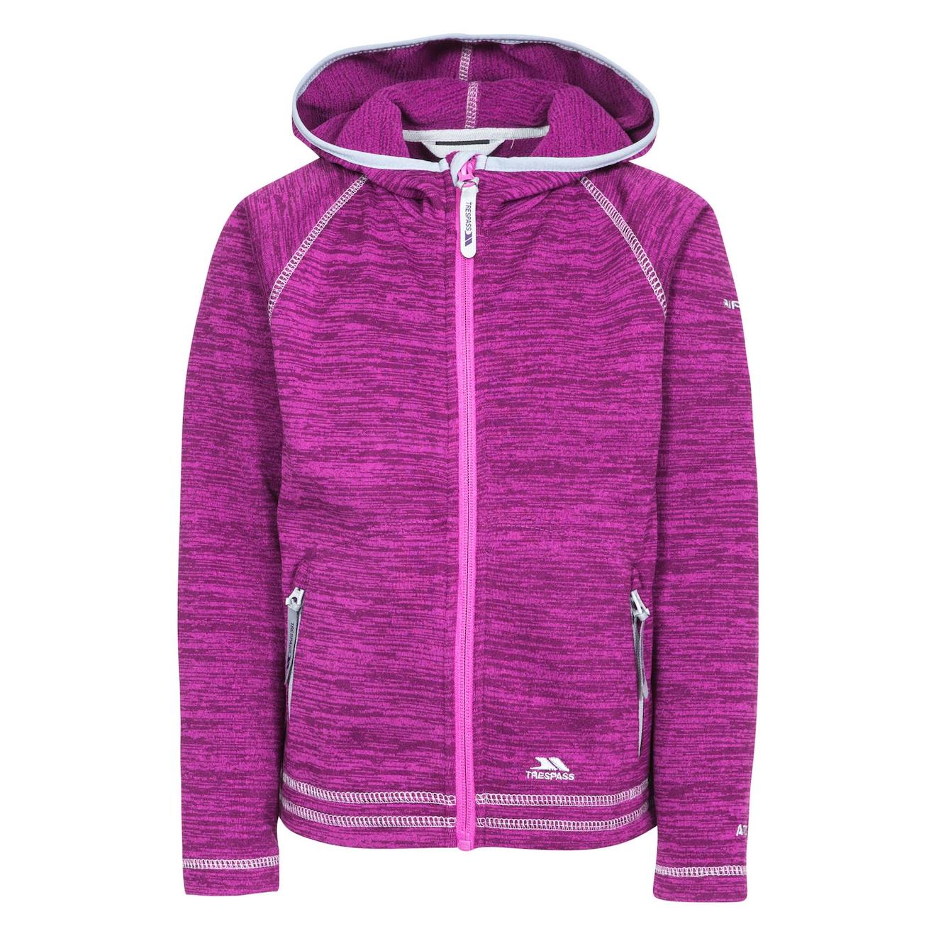 Veste Polaire Polyester Goodness Violet Chiné