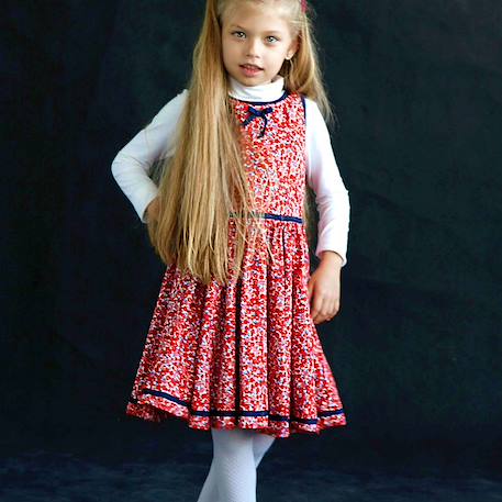 Fille-Robe qui tourne   fleurie   hepburn