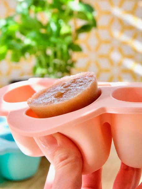 Béaba - Pots de conservation multi-portions en silicone 6x150 ml - Pink - Rose