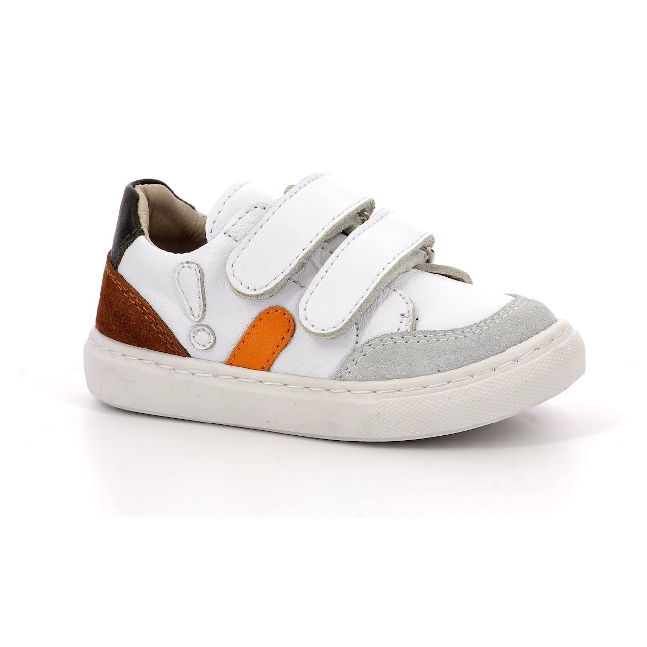 Sneakers Basses Sneakratch Blanc Vert Marron