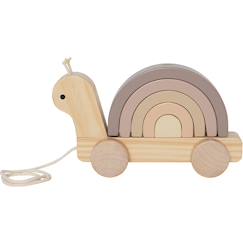 Escargot en bois à tirer  - vertbaudet enfant