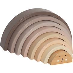 Arc en ciel en bois à empiler  - vertbaudet enfant