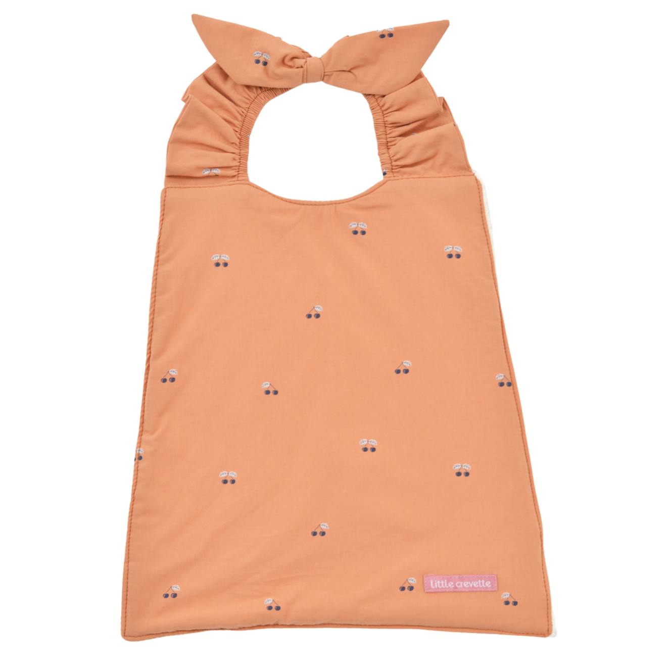 Bavoir Élastiqué Coton Bio Griotte Terracotta